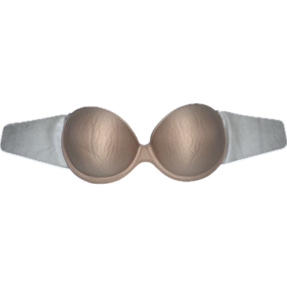 Women's‎ Strapless Underwire Bra Beige Nude Convertible Seamless Support C Cup